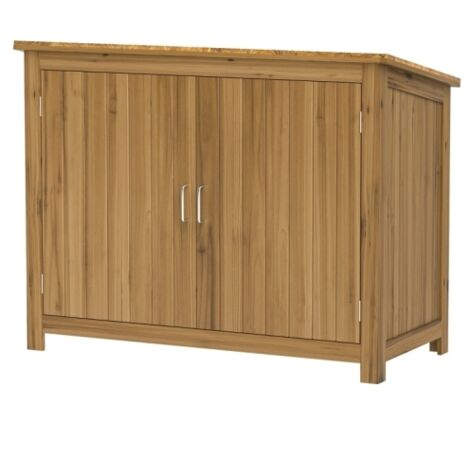 Meuble de jardin, Um barracão para ferramentas résistant aux intempéries, avec as dimensions de 110x50x85 cm, avec prateleiras e armário para ferramentas., meuble extérieur, des... (1/5)