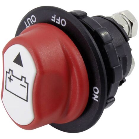 Interrupteur à accrochage 100 A 32 V/DC – A237B – Pour systèmes électriques – Dimensions 55.5mm x 45mm – Couleur rouge, noir – SCI - DC 100 A