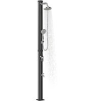 Douche solaire de 20 litres avec protection antigel brevetée, douche de jardin noire.