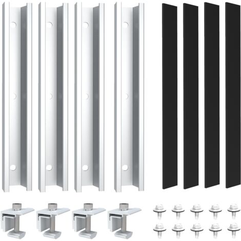 NuaSol Fijación de tejado chapa trapezoidal para paneles solares fotovoltaicos
