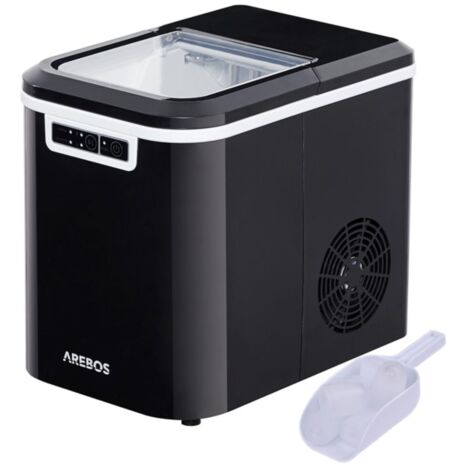 AREBOS 2,2L Máquina de Cubitos de Hielo Fabricador de Hielo 12 kg en 24 h