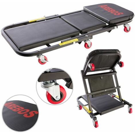 AREBOS Plataforma de Montaje con Ruedas 2 en 1 para hasta 150 kg Tumbona de Montaje