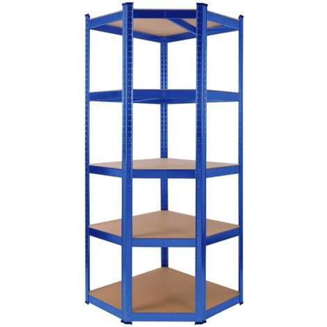 AREBOS Estanteria Metalica - Estanterias Almacenaje 180 x 70 x 70 cm - 875 kg - Estanterías Metálicas - Estanterias Metalicas Almacenaje - 5 Baldas - Azul (1/5)