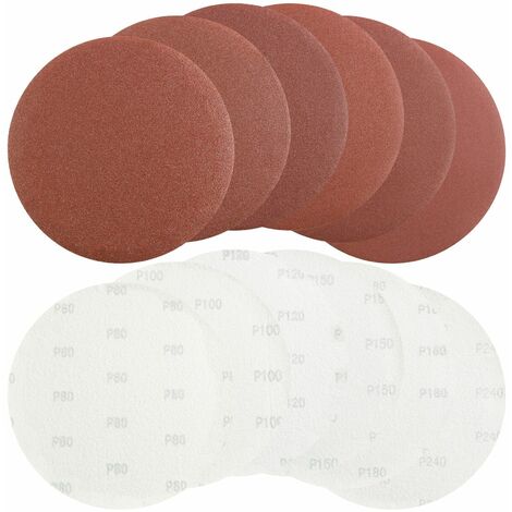 Discos De Lijado Klingspor Con Velcro - 10 Unidades, Grano 240, Diámetro 300 Mm Para Lijadoras Orbitales Y De Disco