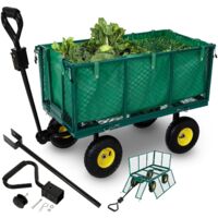 AREBOS Carro de mano Carro de jardín Carro de material Carro de empuje 550 Kg
