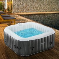 AREBOS Spa Hinchable 185x185cm 6 Personas 910 L