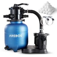 AREBOS Sistema de Filtrado de Arena con Bomba de 350 W Sistema de Filtrado