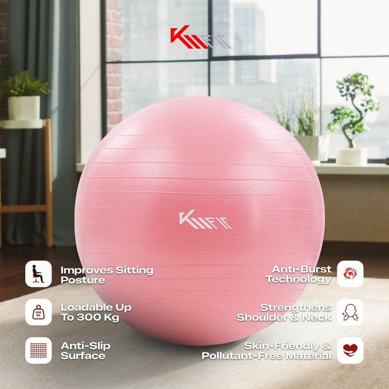 Spirit Exercise Ball Ø 55cm - Palla da fitness, da pilates, adatta sia per  stare seduti che per fare ginnastica fino 136