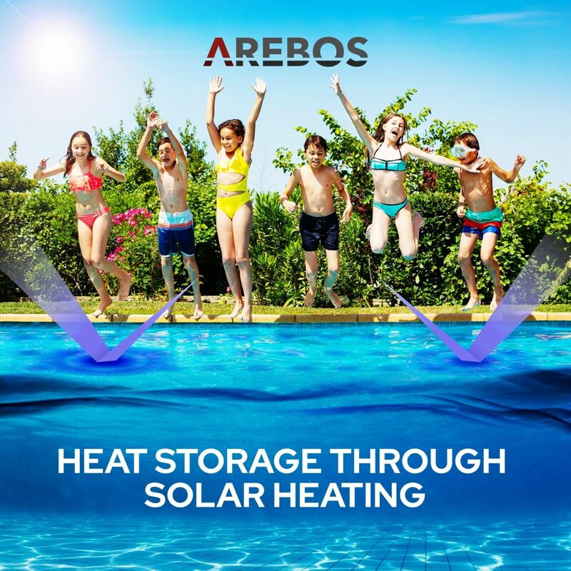 Arebos AREBOS Telo solare copertura termica per piscina diverse dimension 400my 0,4mm 
