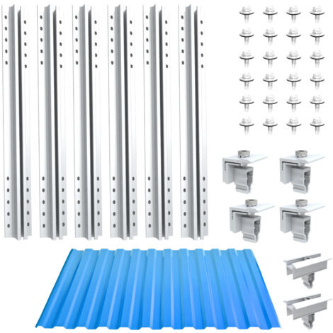 TEOV Montaggio Solare Lamiera Trapezoidale Supporto Per Pannelli - Foto 9