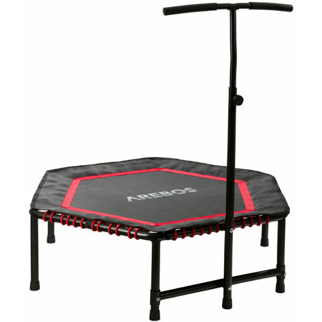 Arebos trampolino  elastico arebos rosso/nero  