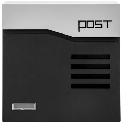 Cassette postali con supporto postale Base Nero con ribaltina in