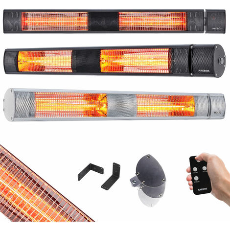 Arebos INFRAROSSI RADIATORE terassenstrahler calore emettitore CALORE FUNGO PATIO 