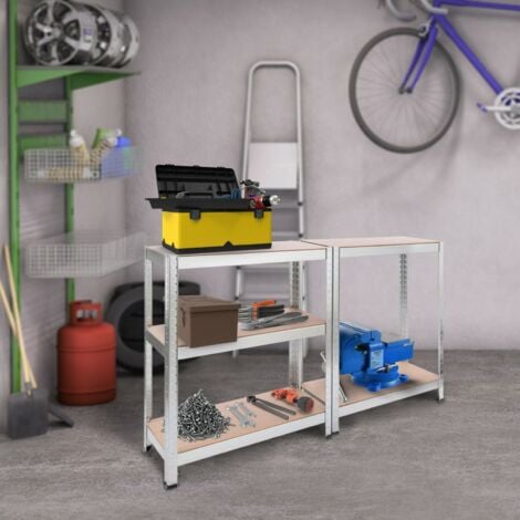 AREBOS Scaffalature Pesanti Scaffalature da Officina Scaffali da Ufficio MDF