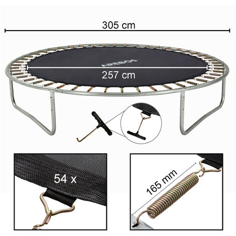 Tappeto Da Salto AREBOS Per Trampolino Ø314cm - Resistente, 72 Occhielli, Portata 150kg, Con Tendimolle - Foto 13