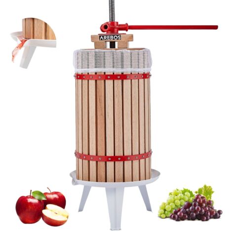 Pressa Per Frutta In Acciaio Inox 3 Litri - Per Uva, Frutta, Verdura, Formaggio E Carne, Manuale, Multiuso