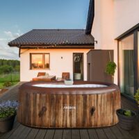 AREBOS In-Outdoor Whirlpool Spa Piscina Benessere Massaggio ovale 190x120 cm