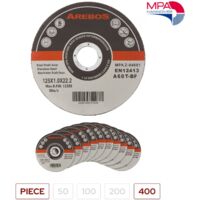 AREBOS Dischi Taglio Dischi Flessibili Ø125 mm Ammissione 22,2 mm Spessore 1 mm