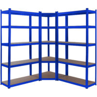 Scaffale Per Carichi Pesanti Grizzly A 5 Livelli (truciolato) Blu-arancio 180 X 90 X 60 Cm | Carico Massimo: 875 Kg | Leroy Merlin - Foto 3