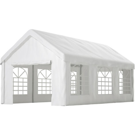 Tente Garage 3x6m - Abri Voiture avec 2 Portes, Acier & Bâche Anti-UV (1/5)