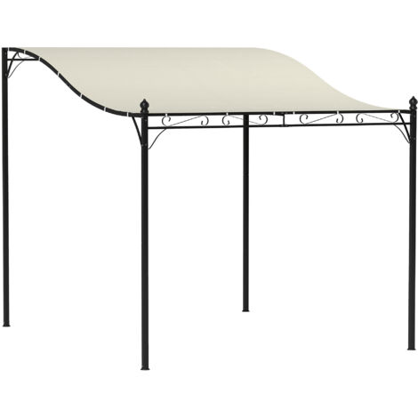 Pergola autoportante 2,5x3 m, toit imperméable, abri terrasse et jardin crème blanc (1/5)