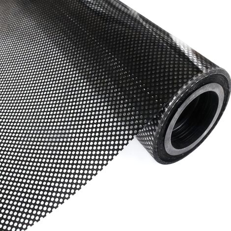 Selbstklebende, perforierte, einseitige, schwarze Tönungsfolie für Fenster in Haus, Büro und Auto, 45 x 200 cm.