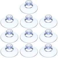 10 Saugnäpfe, geeignet für alle Arten von glatten Oberflächen, Glas, Fliesen, Badezimmer, Küche, PVC, ohne Haken (20 mm)
