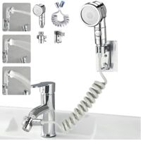 Verstellbarer Wasserhahnkopf – Leicht zu reinigen – Waschbecken/Ankleidezimmer/Waschtisch – Wasserhahnverlängerung