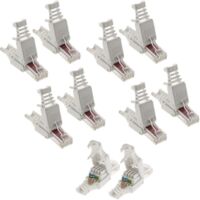 100er-Packung werkzeuglose CAT 6 RJ45-Stecker – Stabile Ethernet-Verbindungen – Schnelle, werkzeuglose Installation – Ideal für