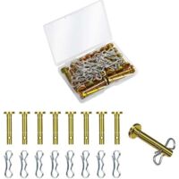 Confezione da 20 perni di sicurezza e coppiglie per spazzaneve MTD modelli 738-04124A e 714-04040