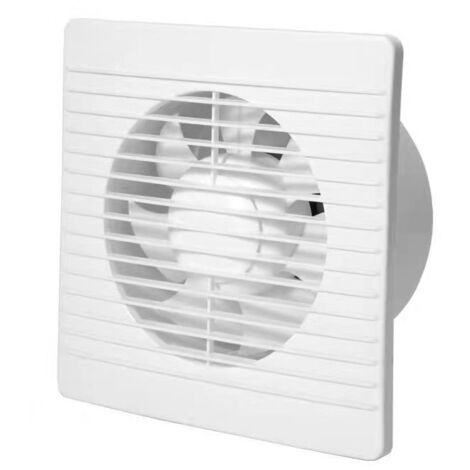 Ventilador, extractor de aire, adecuado para baño, cocina, oficina, inodoro (8 pulgadas, apertura 180 mm) (1/5)