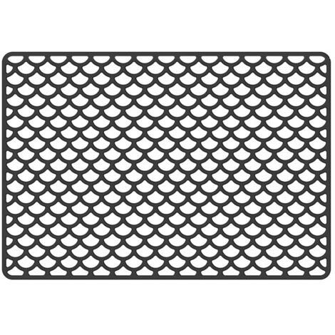 Alfombrilla para fregadero - Resistente al calor y antideslizante - Alfombrilla protectora de silicona - Cocina - 46 x 31,7 x 0,9 cm - Negra