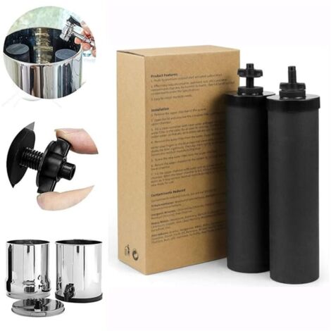 Juego de 2 sistemas de filtro de agua por gravedad de repuesto compatibles con Berkey Water. (1/5)