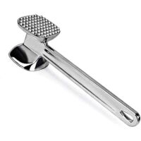 Doppelseitiger Fleischklopfer aus Aluminiumlegierung – Fleischklopfer mit Stacheln und flachem Hammer für Steak, Hähnchen, Fisch, Schweine- und Rindfleisch – Küchenutensil