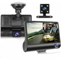 Telecamera da cruscotto con doppio obiettivo anteriore/posteriore e touchscreen da 4" 1080P, registratore DVR per auto.