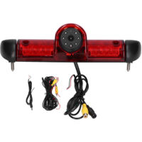 Cámara de marcha atrás para coche, 170° HD, visión nocturna LED, luz de freno, repuesto para Fiat Ducato