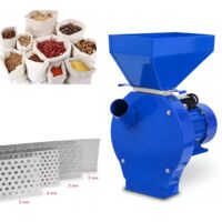 Mulino elettrico per cereali con motore da 1100 W, portata 240 kg/h, mulino per farina con lama affilata in acciaio inox e 4 setacci