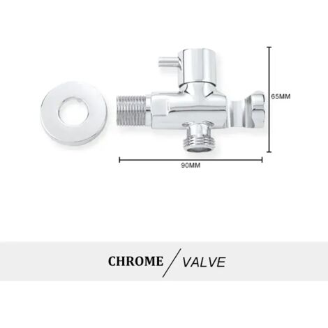 Ensemble de douchette de bidet portable (robinet chromé) en laiton doré rose, fixation murale, autonettoyant. (1/4)