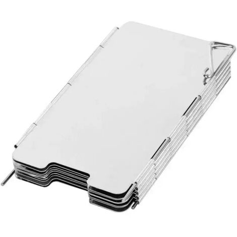 Pare-vent Yofeil 9 plaques pour mini réchaud de camping pliable à gaz, en alliage d'aluminium, pour réchauds de cuisine portables. (1/4)