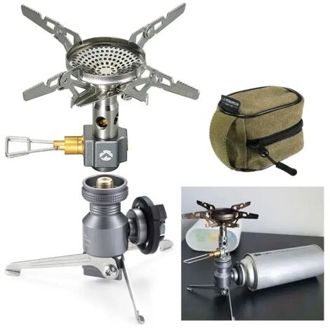 Réchaud de camping XD-2-NE 3300W, réchaud de randonnée haute efficacité, réchaud à gaz pliable et portable, mini réchaud de cuisine portable (1/5)