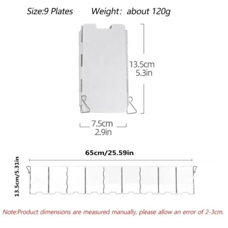 Pare-brise TARKA de petite taille pour réchaud de camping, pliable et coupe-vent, pour réchaud à gaz d'extérieur, fournitures de camping, réchauds de cuisine portables (1/5)