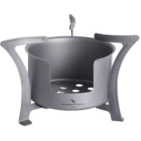 Réchaud à alcool de camping Boundless Voyage, réchaud à bois ultraléger en titane, mini-réchaud multi-combustibles d'extérieur Ti2011C-13C, réchauds de cuisine portables (1/5)