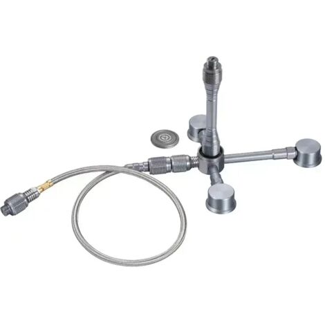 Adaptateur butane 3 en 1, tête de cartouche de gaz, adaptateur de conversion, buse, convertisseur butane pour réservoir plat, convertisseur pour réchaud de camping extérieur, réchauds de cuisine porta (1/2)