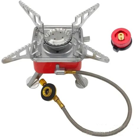 Réchaud à gaz portable mini pour le camping, la randonnée, l'alpinisme, les pique-niques et les barbecues. Fournitures de camping. Cuisinière à gaz portable. (1/4)