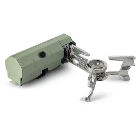 Réchaud à cassette 2600 W pour le camping, la randonnée, les barbecues et les voyages. Réchaud à gaz portable et pliable. (1/5)