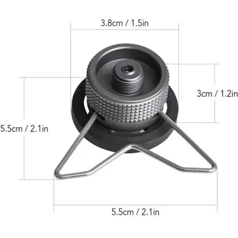 Adaptateur pour réchaud à gaz Gas Saver Plus avec adaptateur butane Accessoires pour réchaud à gaz Adaptateur de recharge Équipement de camping Réchauds de cuisine portables (1/5)