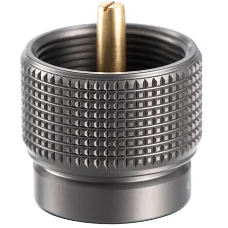 Adaptateur butane 3 en 1 en alliage d'aluminium, convertisseur pour cartouche de gaz et bouteille de butane, idéal pour le camping, la randonnée et les réchauds portables. (1/5)