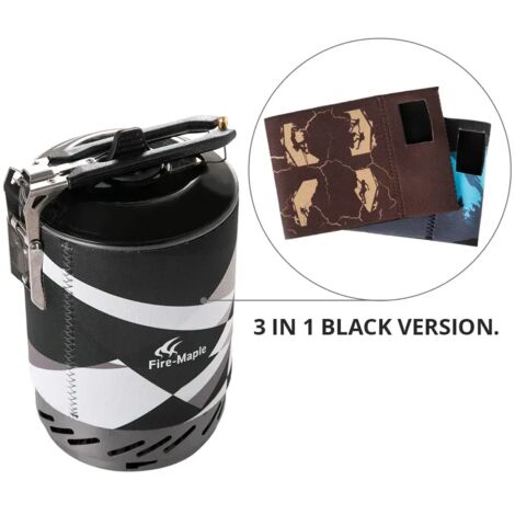 Réchaud à gaz d'extérieur Fire Maple X2, système de cuisson portable pour touristes avec échangeur de chaleur et casserole FMS-X2, idéal pour le camping et la randonnée. (1/5)