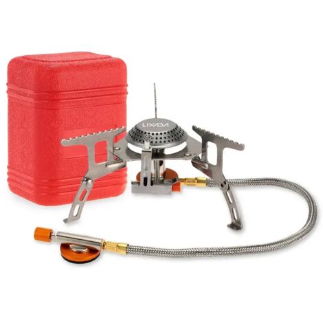 Réchaud à gaz d'extérieur 3000W, mini réchaud de camping, brûleur pour la cuisson et les pique-niques, fourneau portable pliable et léger à brûleurs séparés, réchauds de cuisson portables (1/5)