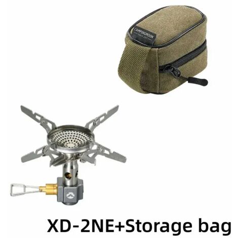 Réchaud à gaz portable d'extérieur XD-2F, stabilisé en tension, intégré, haute puissance, coupe-vent, pour la randonnée et le camping. (1/5)